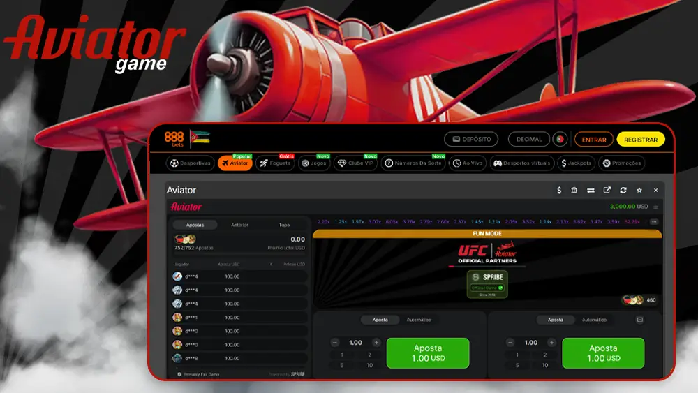 Como jogar Aviator no 888bets